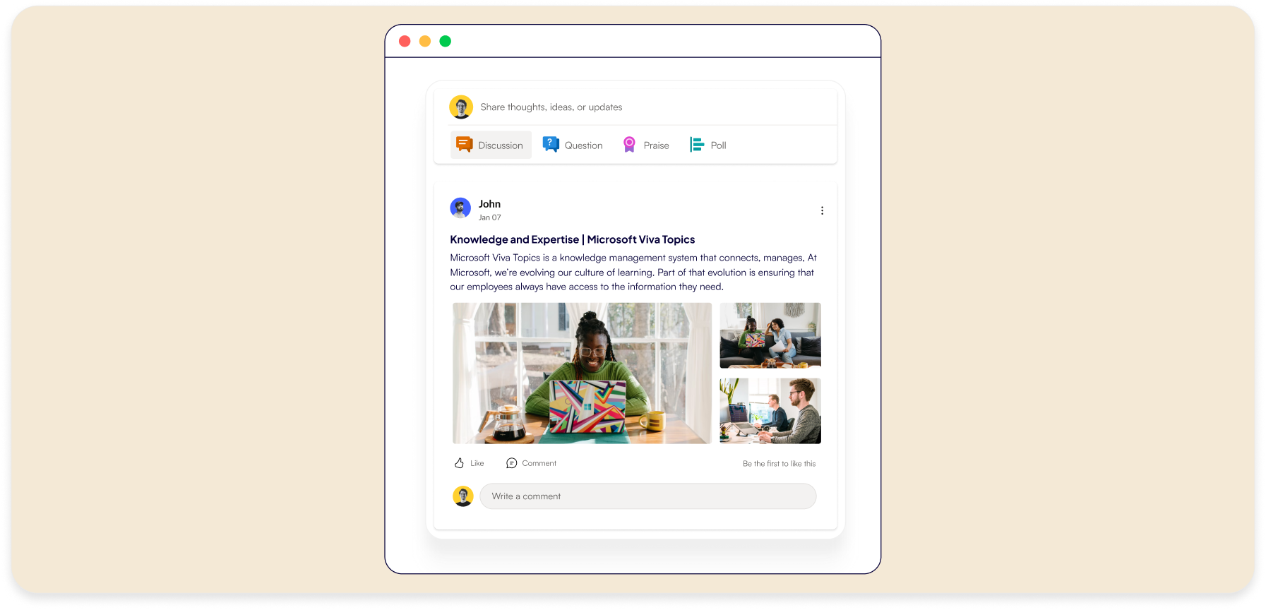 Viva Connections dashboard