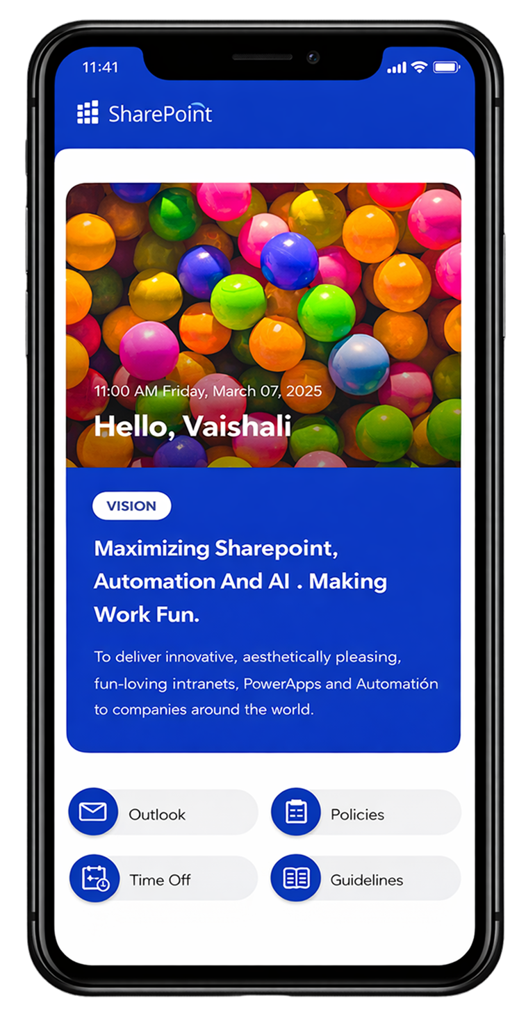 Mobile-Friendly SharePoint Intranet Design