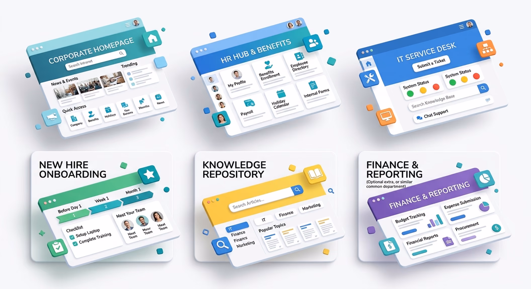 Modern SharePoint intranet template gallery