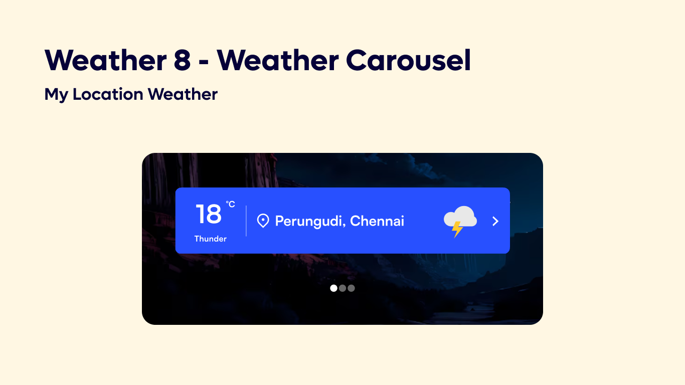 Weather 8 – Weather Carousel