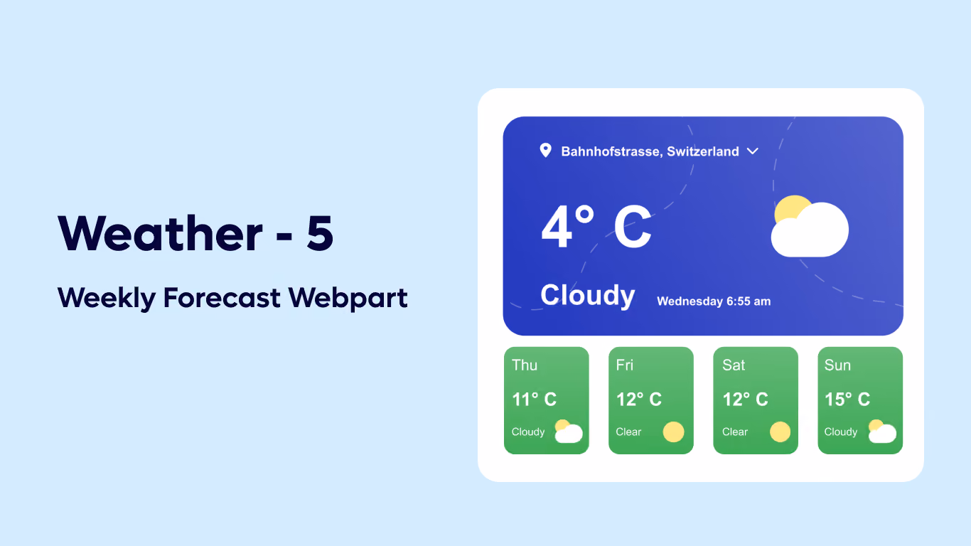 Weather 05 - Weekly Weather Dashboard
