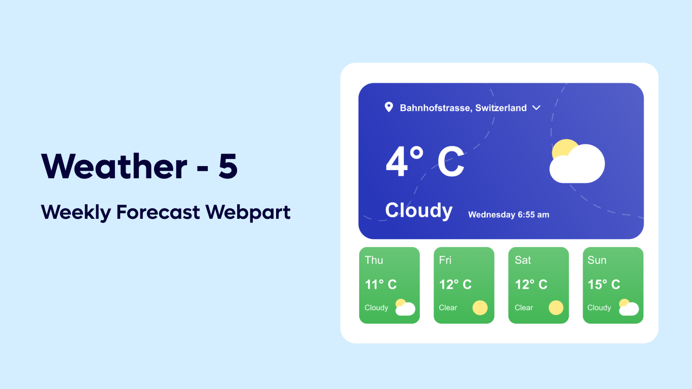 Weather 05 - Weekly Weather Dashboard