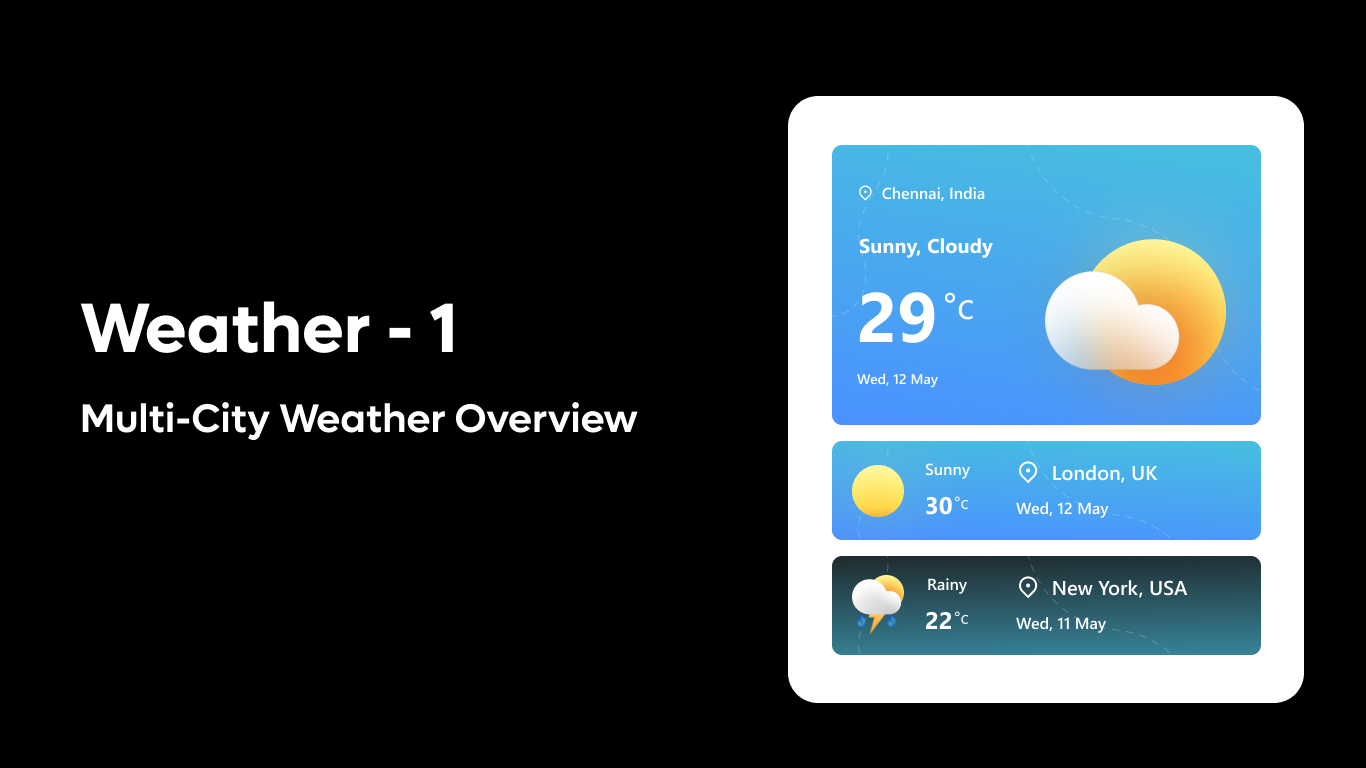 Weather 01 - Smart Weather Card
