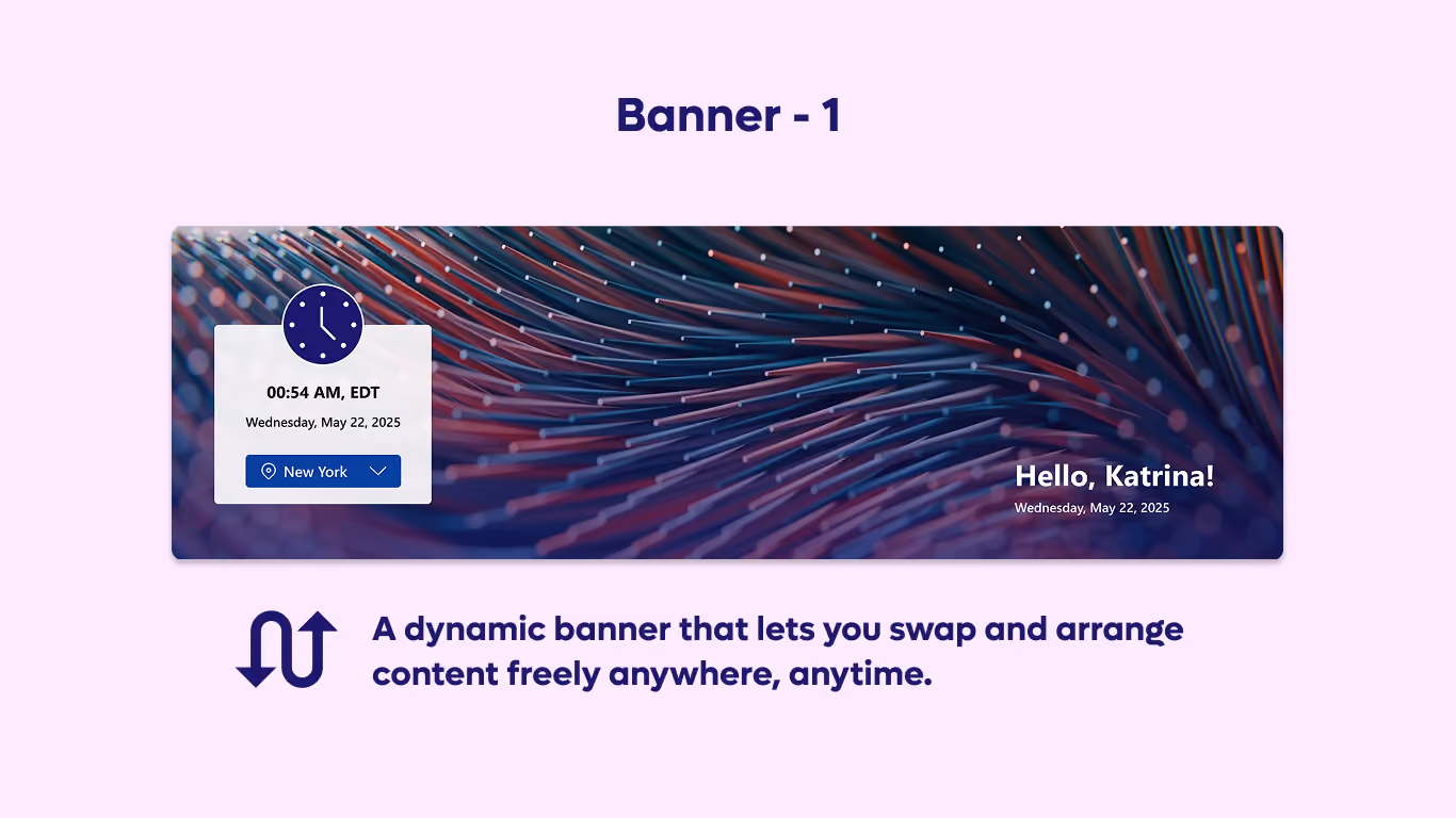 Banner 01 - TimeZone Welcome Widget