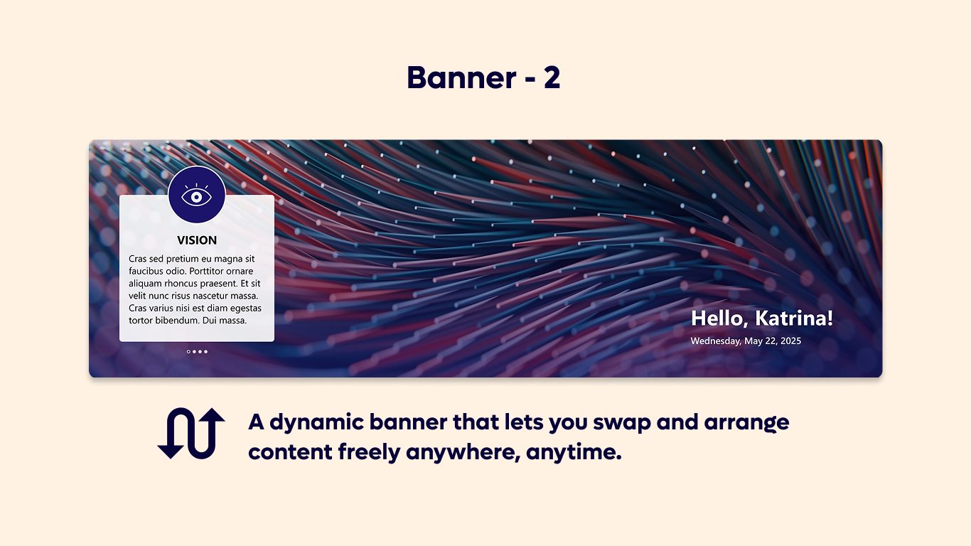 Banner 02 - Welcome Banner with Vision Slider