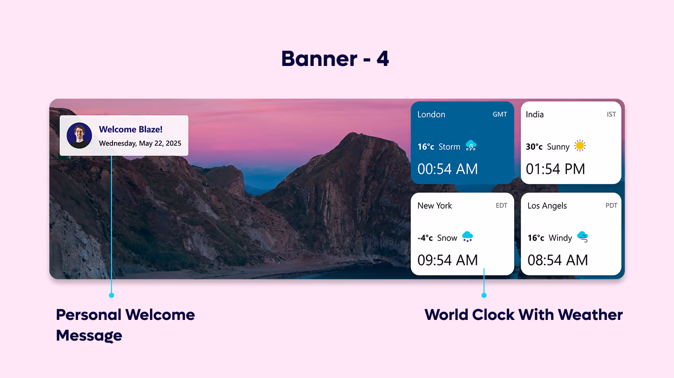 Banner 04 - Global Time & Weather Dashboard