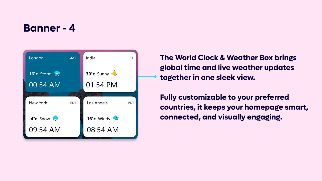 Banner 04 - Global Time & Weather Dashboard