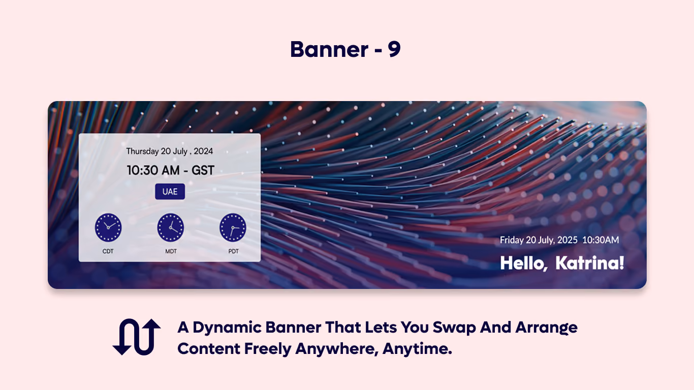 Banner 09 - World Clock Welcome Banner