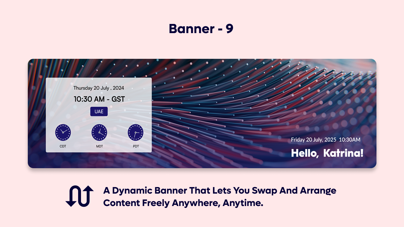 Banner 09 - World Clock Welcome Banner