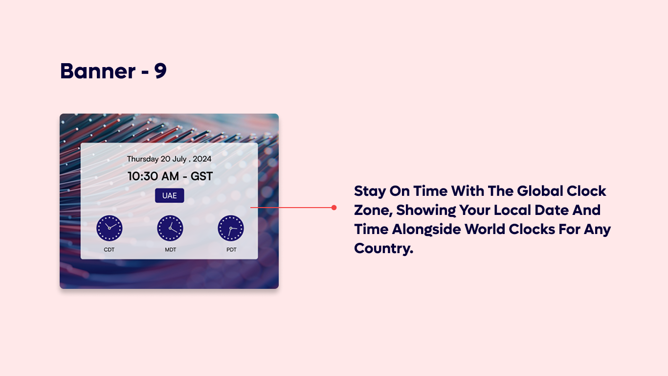 Banner 09 - World Clock Welcome Banner