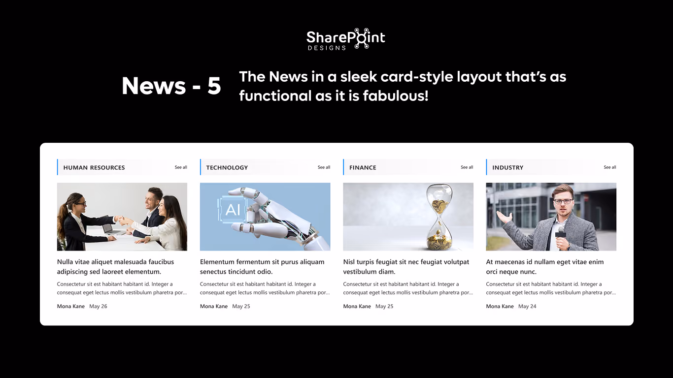 News 05 - Department News Blocks