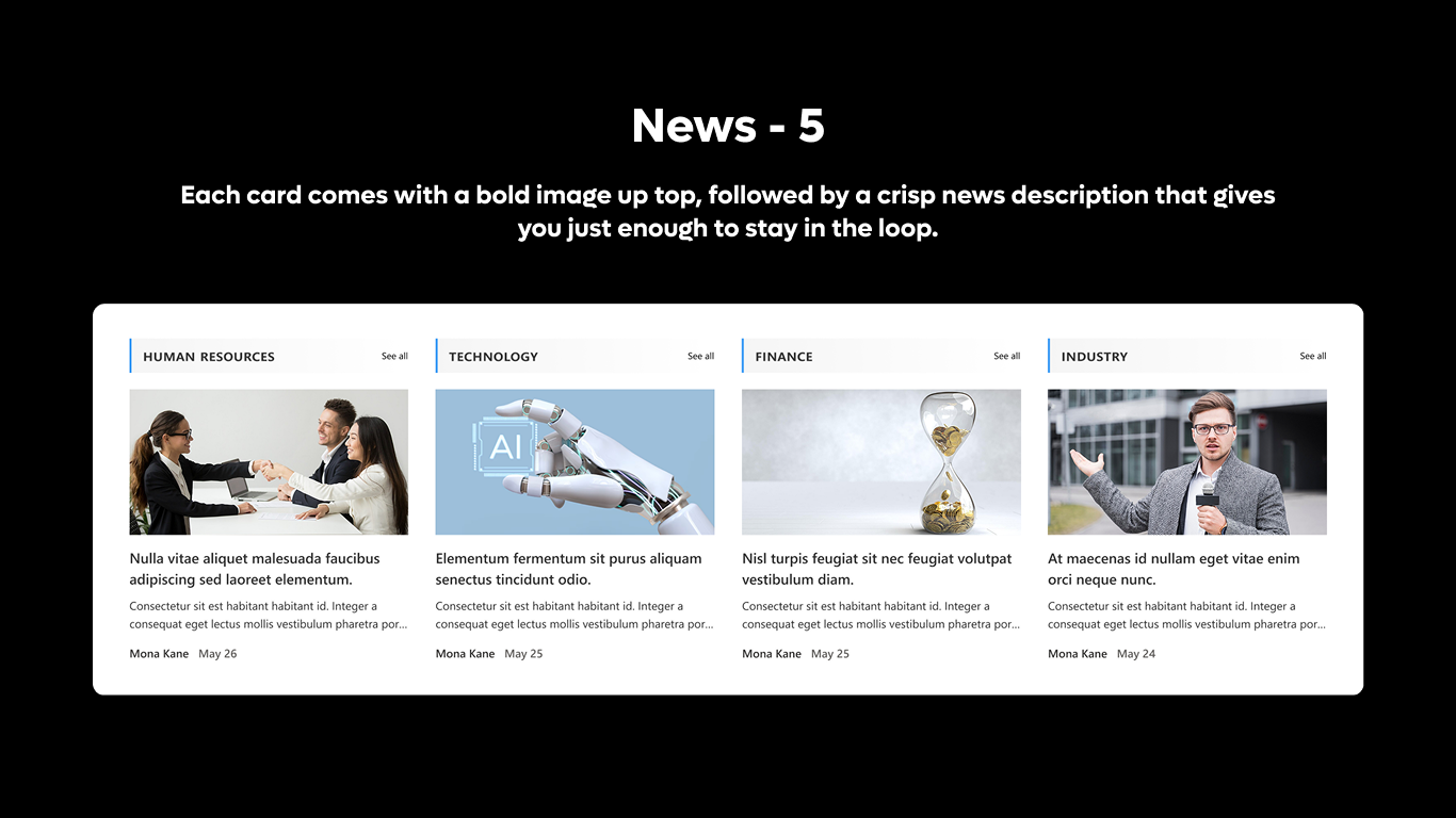 News 05 - Department News Blocks