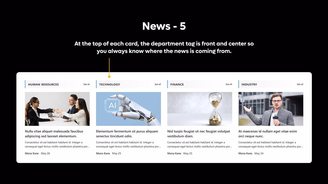 News 05 - Department News Blocks