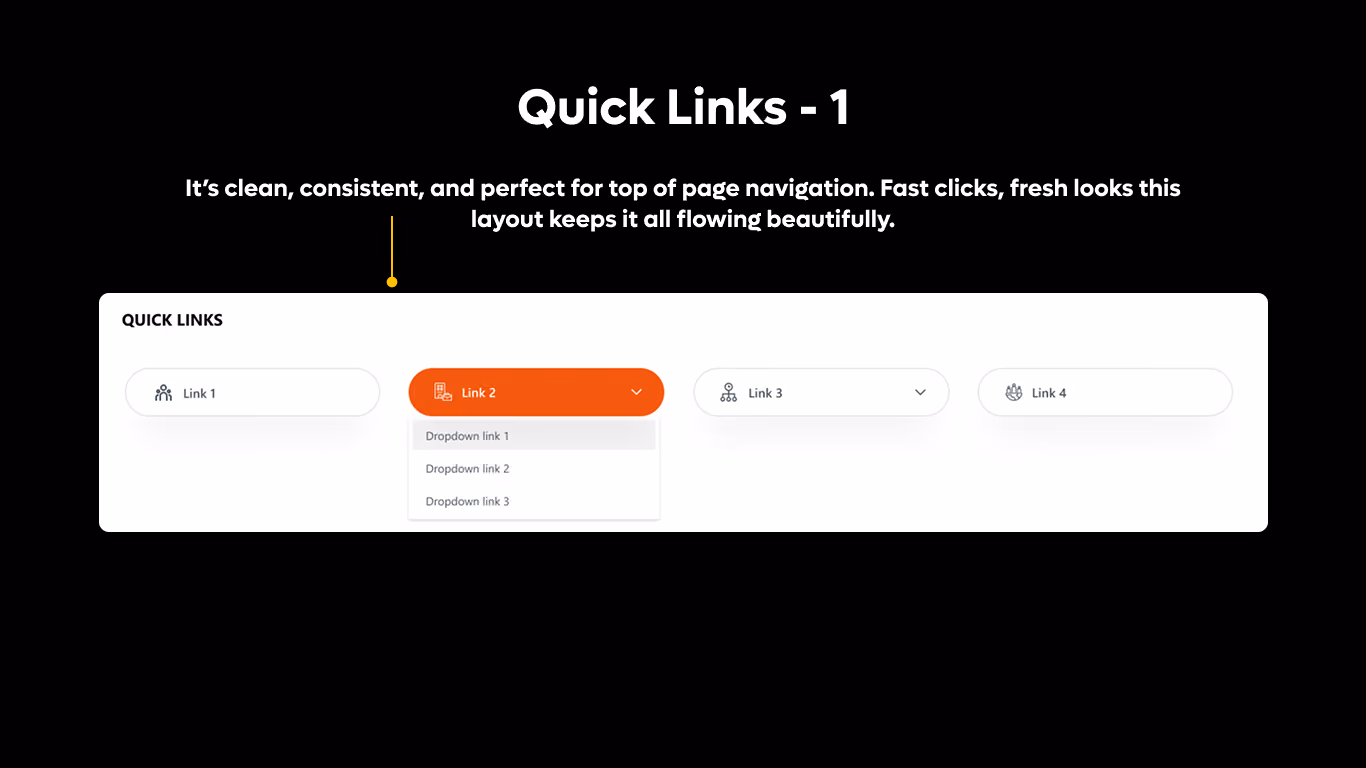Quick Links 01 - Quick Action Bar