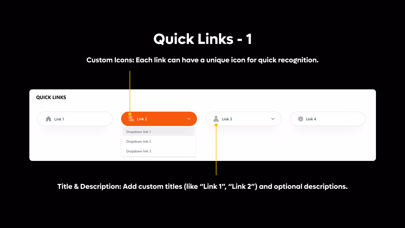 Quick Links 01 - Quick Action Bar