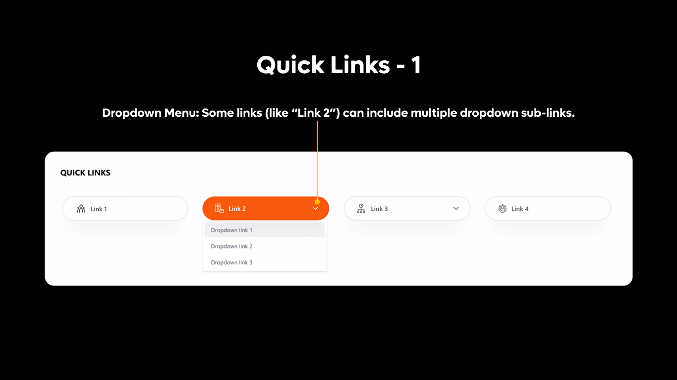 Quick Links 01 - Quick Action Bar
