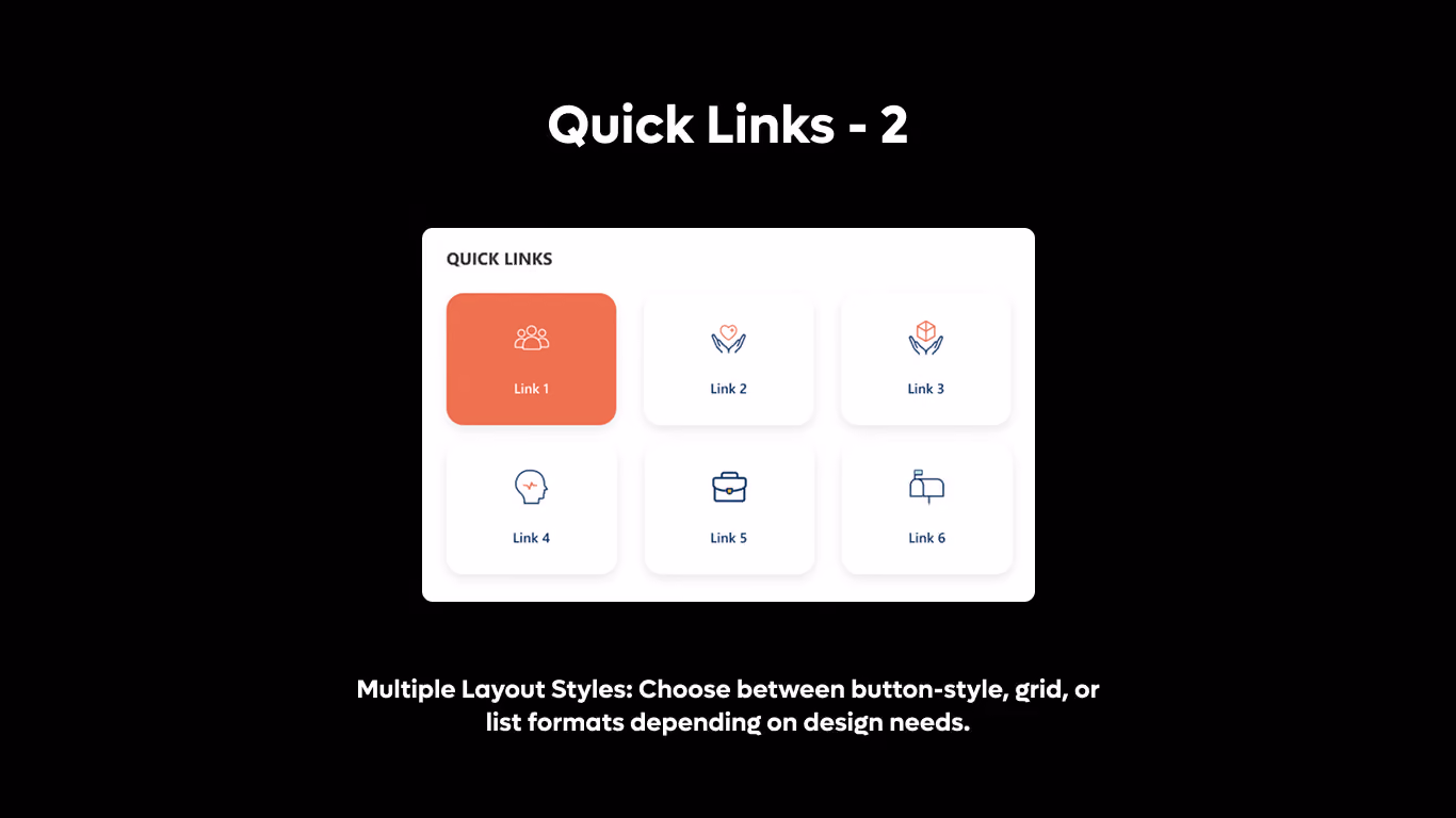 Quick Links 02 - Icon Grid Quick Links