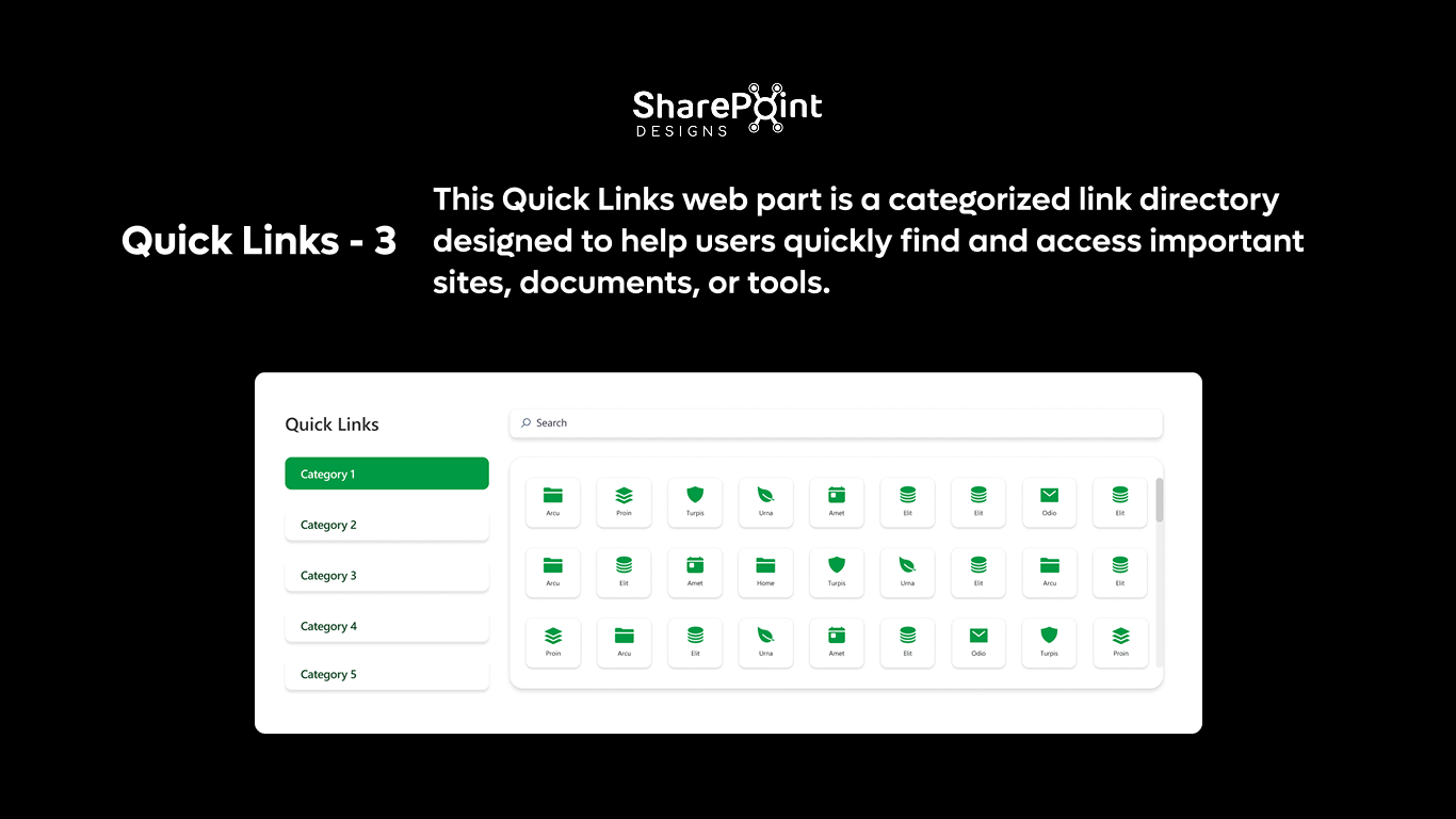 Quick Links 03 - Category-Based Quick Links