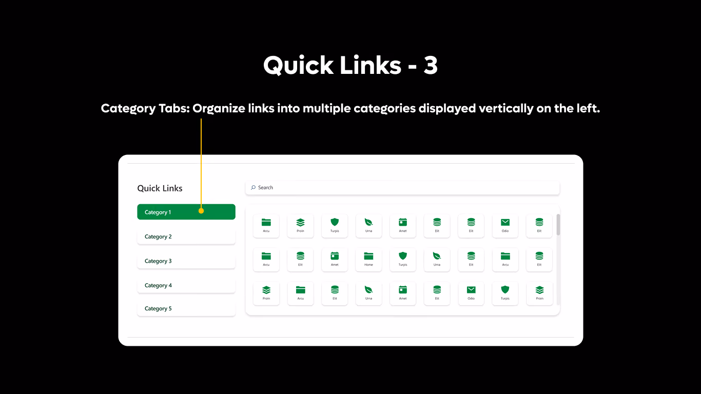 Quick Links 03 - Category-Based Quick Links