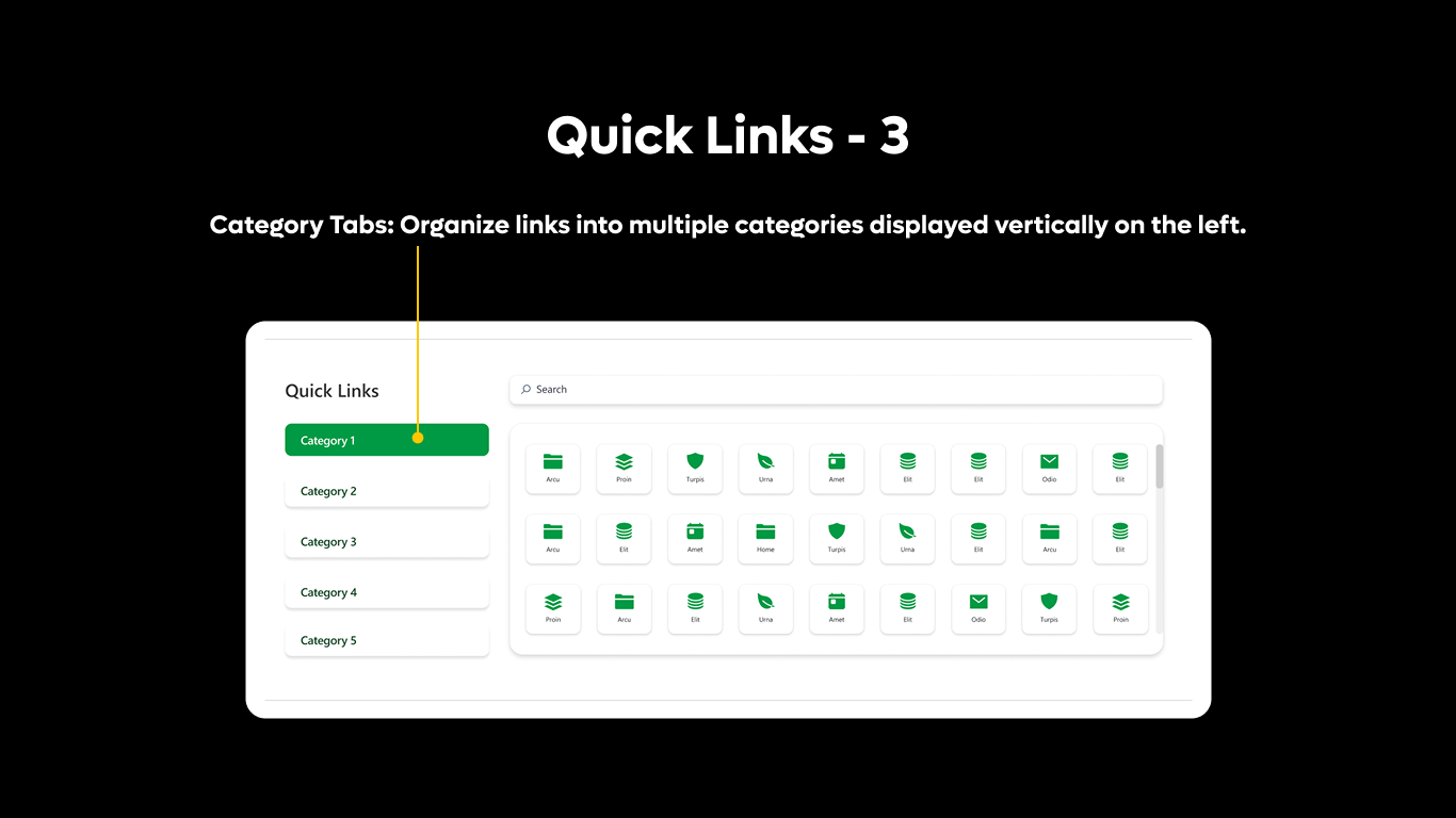 Quick Links 03 - Category-Based Quick Links