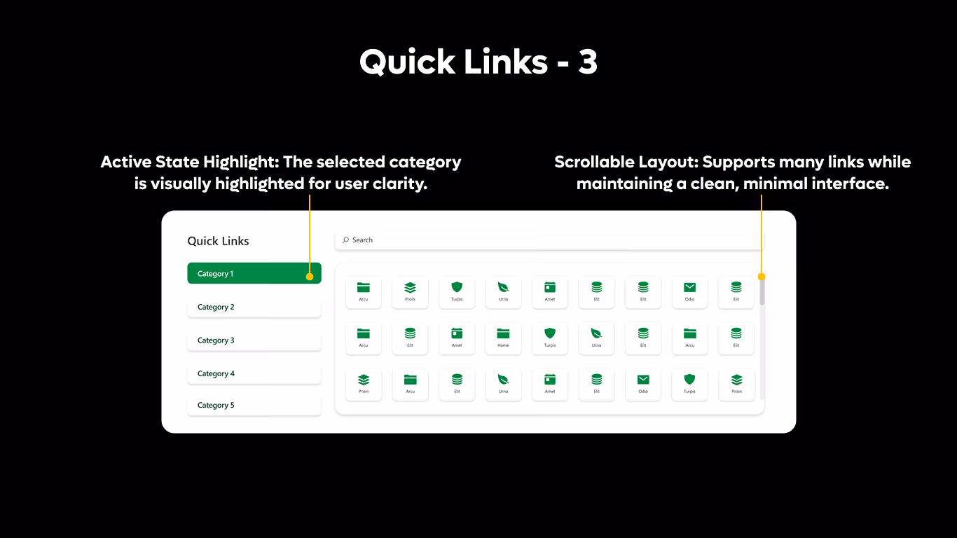 Quick Links 03 - Category-Based Quick Links