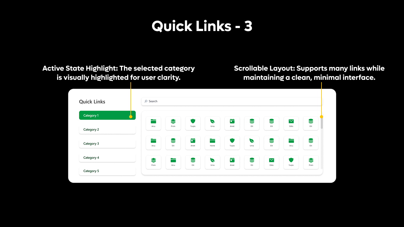 Quick Links 03 - Category-Based Quick Links