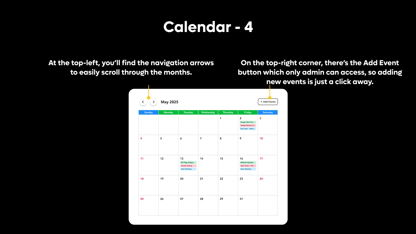 Calendar 04 - Full View Monthly Calendar