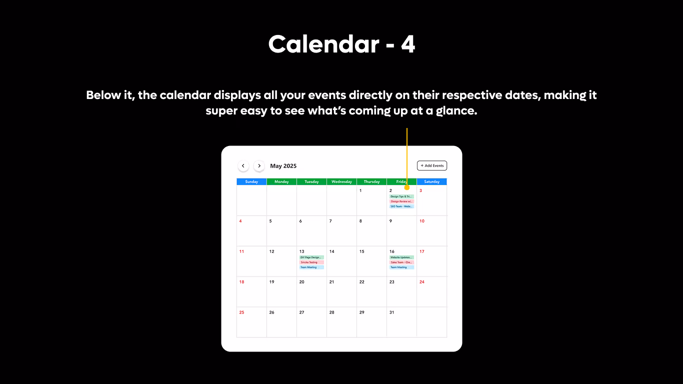 Calendar 04 - Full View Monthly Calendar