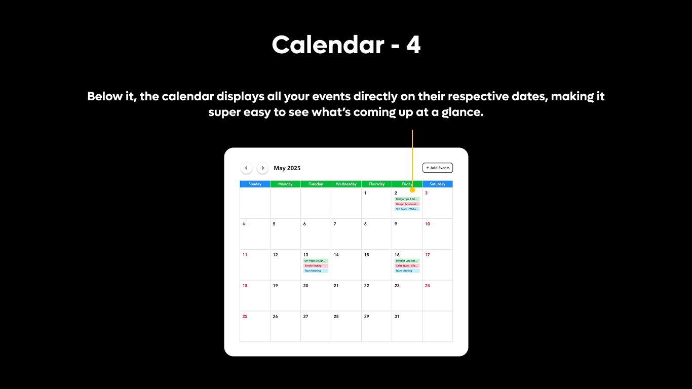 Calendar 04 - Full View Monthly Calendar