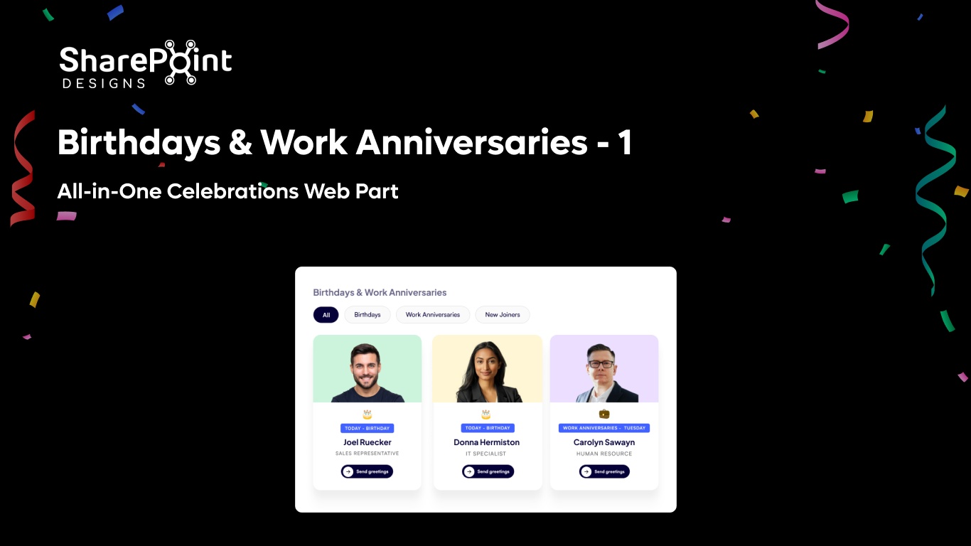 Celebrations Hub – Card View