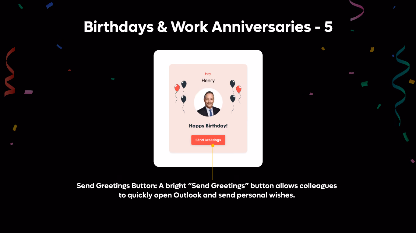 Birthday Greeting Card – Festive Theme