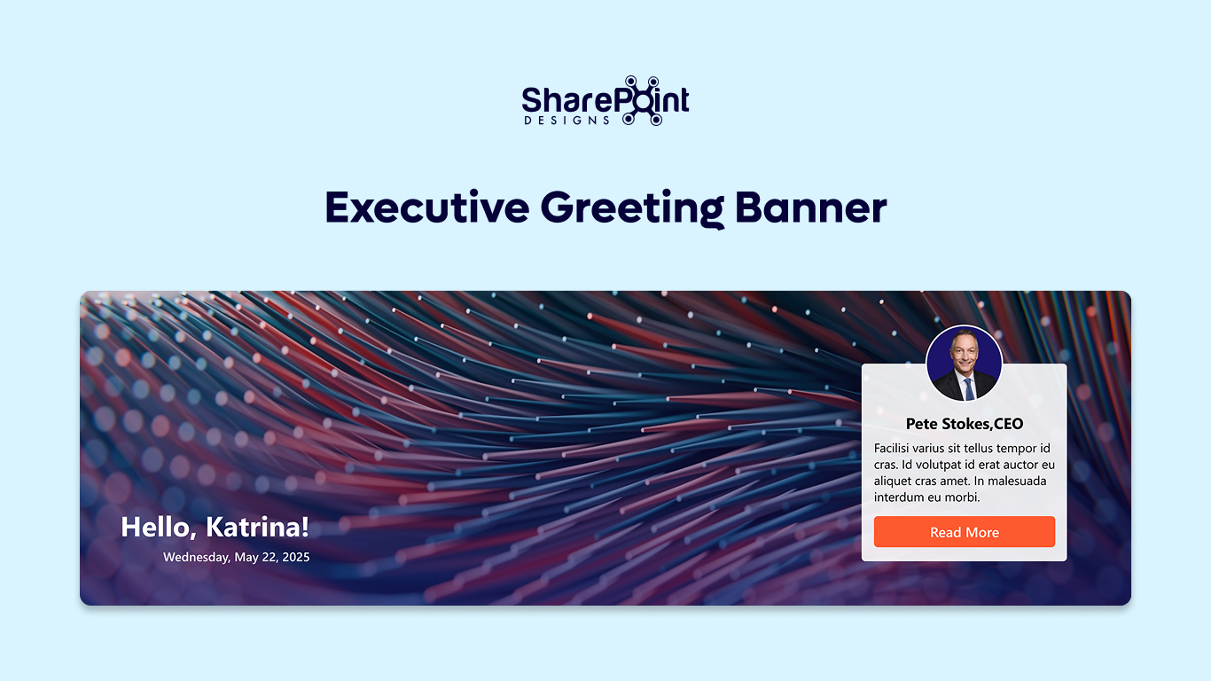 Banner 03 - Executive Greeting Banner