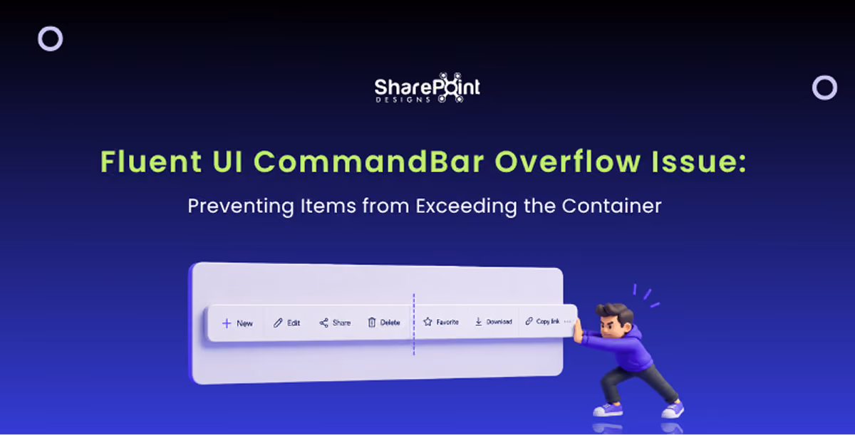 Fluent UI CommandBar Overflow Issue