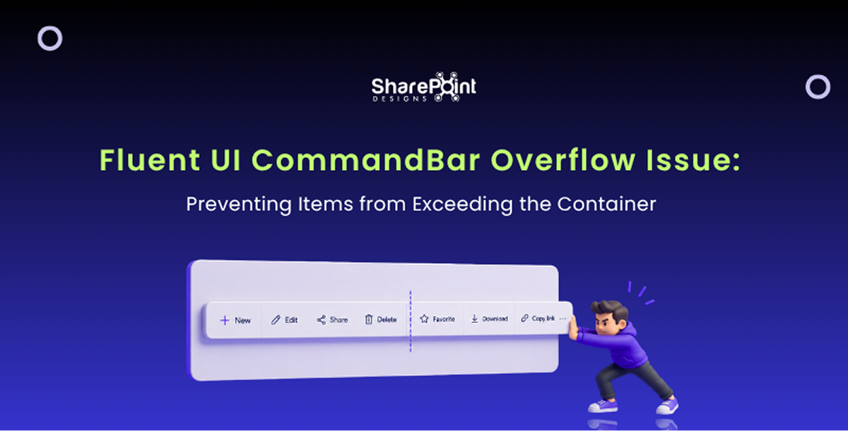 Fluent UI CommandBar Overflow Issue