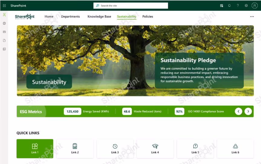 sustainability-and-esg-insights-hub-sharepoint intranet template