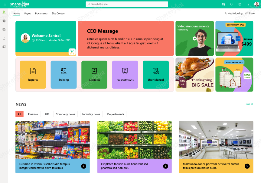Sharepoint Intranet Template