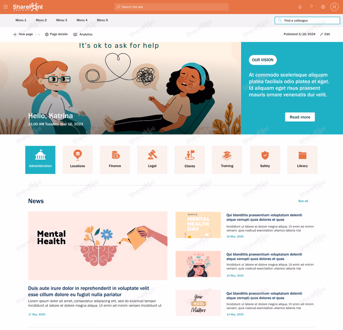 Healthcare-sharepoint intranet examples