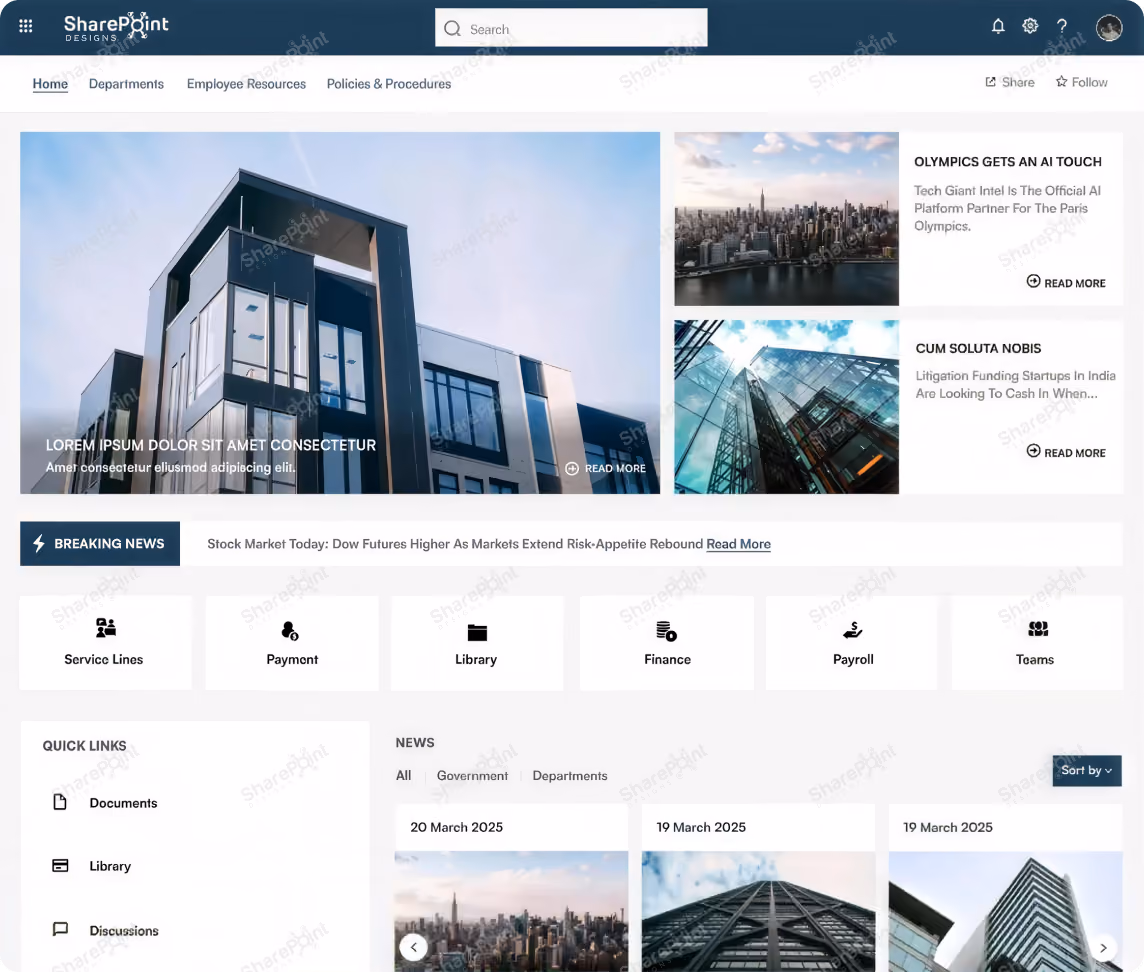 Sharepoint-Intranet-Template