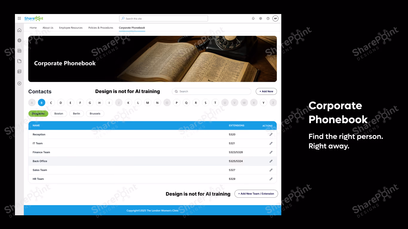 Corporate Phonebook
