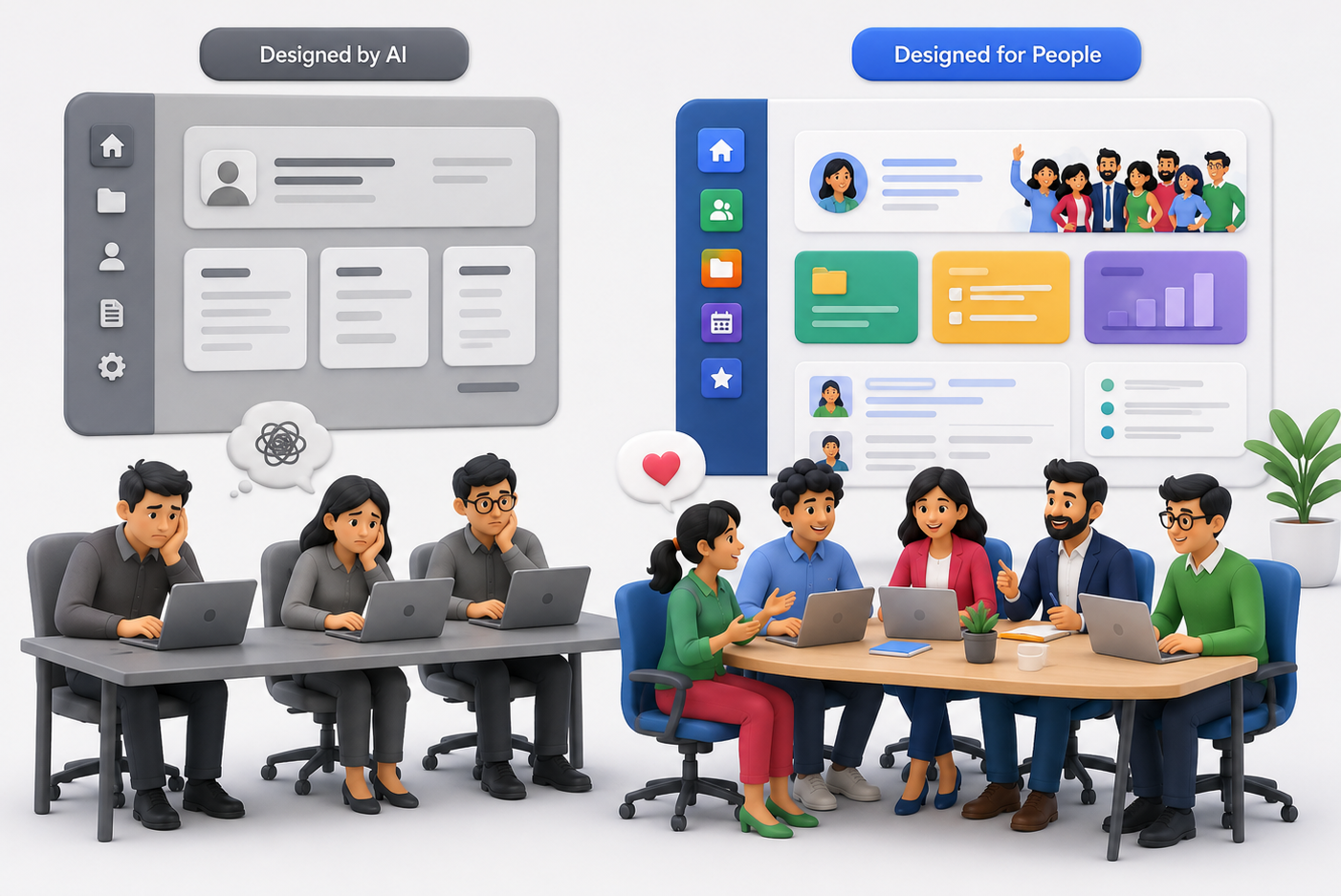 AI Designs Pages Not Employee Experiences
