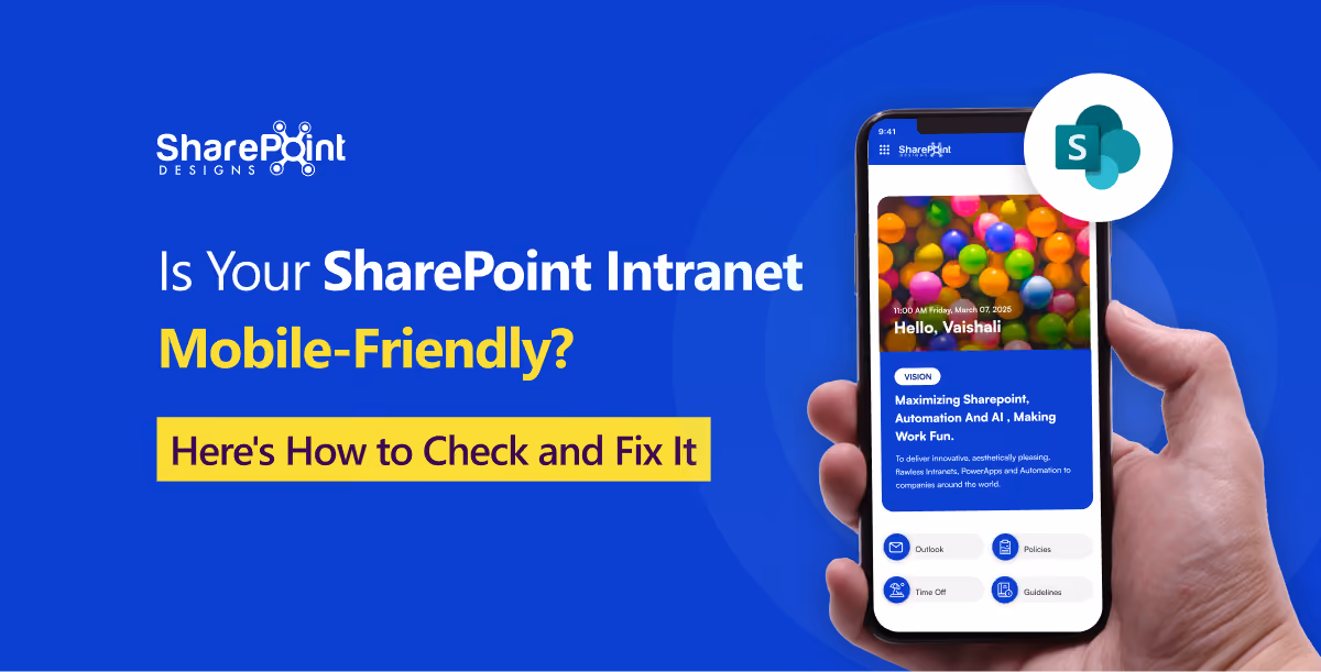 Mobile-friendly SharePoint intranet for modern workplaces