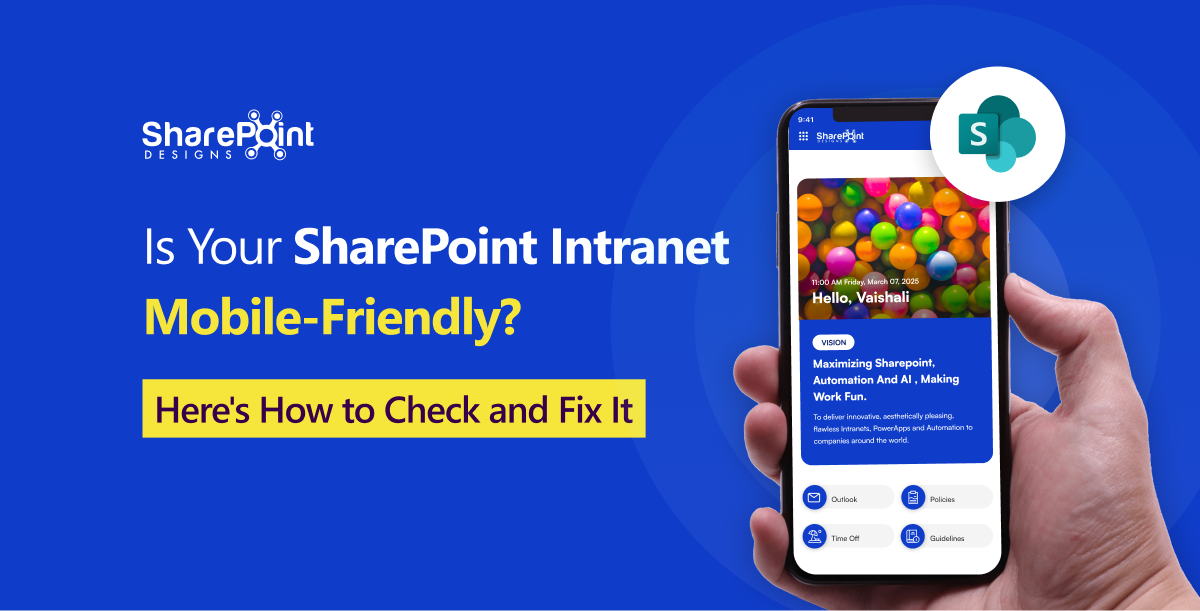 Mobile-friendly SharePoint intranet for modern workplaces
