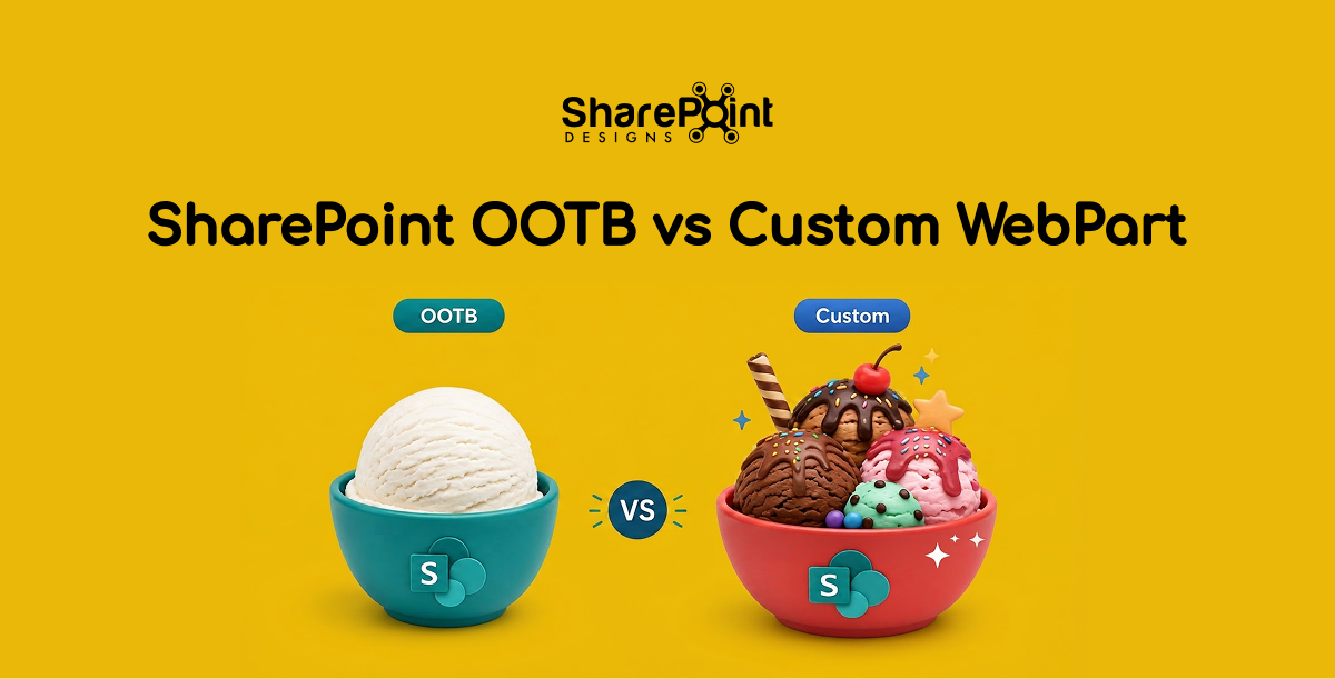 Out-of-the-Box vs Custom SPFx Web Parts in SharePoint