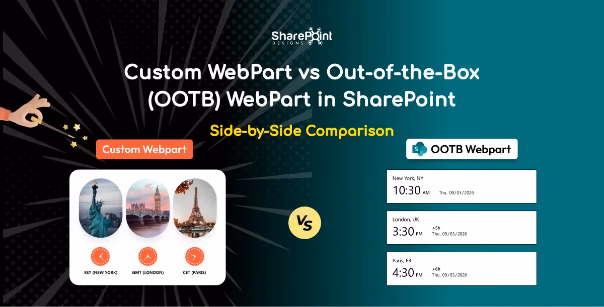 SharePoint OOTB vs Custom SPFx WebPart