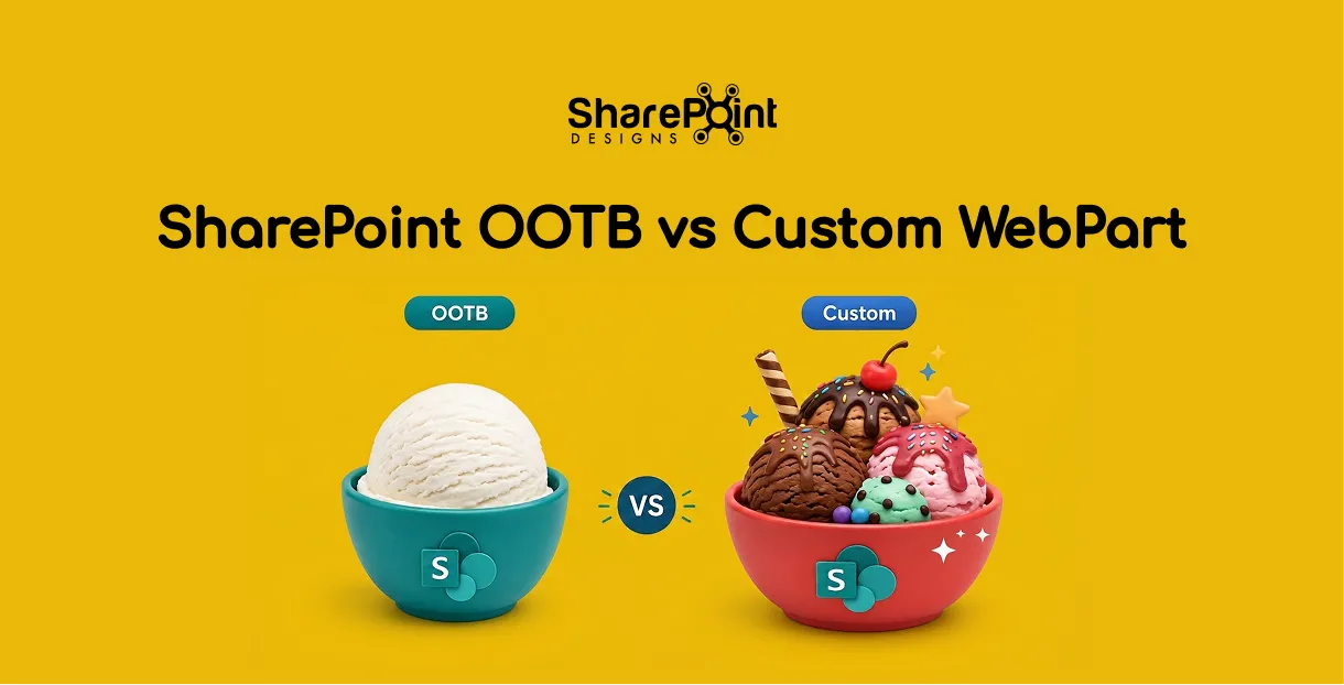 Out-of-the-Box vs Custom SPFx Web Parts in SharePoint