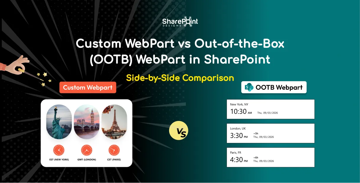 SharePoint OOTB vs Custom SPFx WebPart