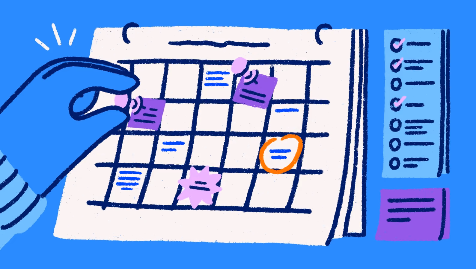 Small business owner aiming an invoice at a payment target, illustrating accounts payable management, bill tracking, and vendor payment processes.