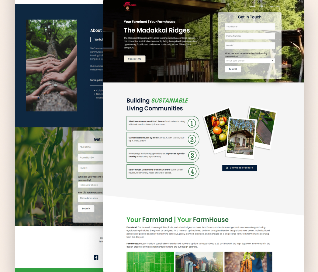 A mockup of a project