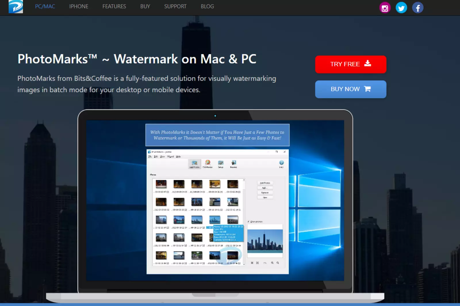 Home Page of PhotoMarks