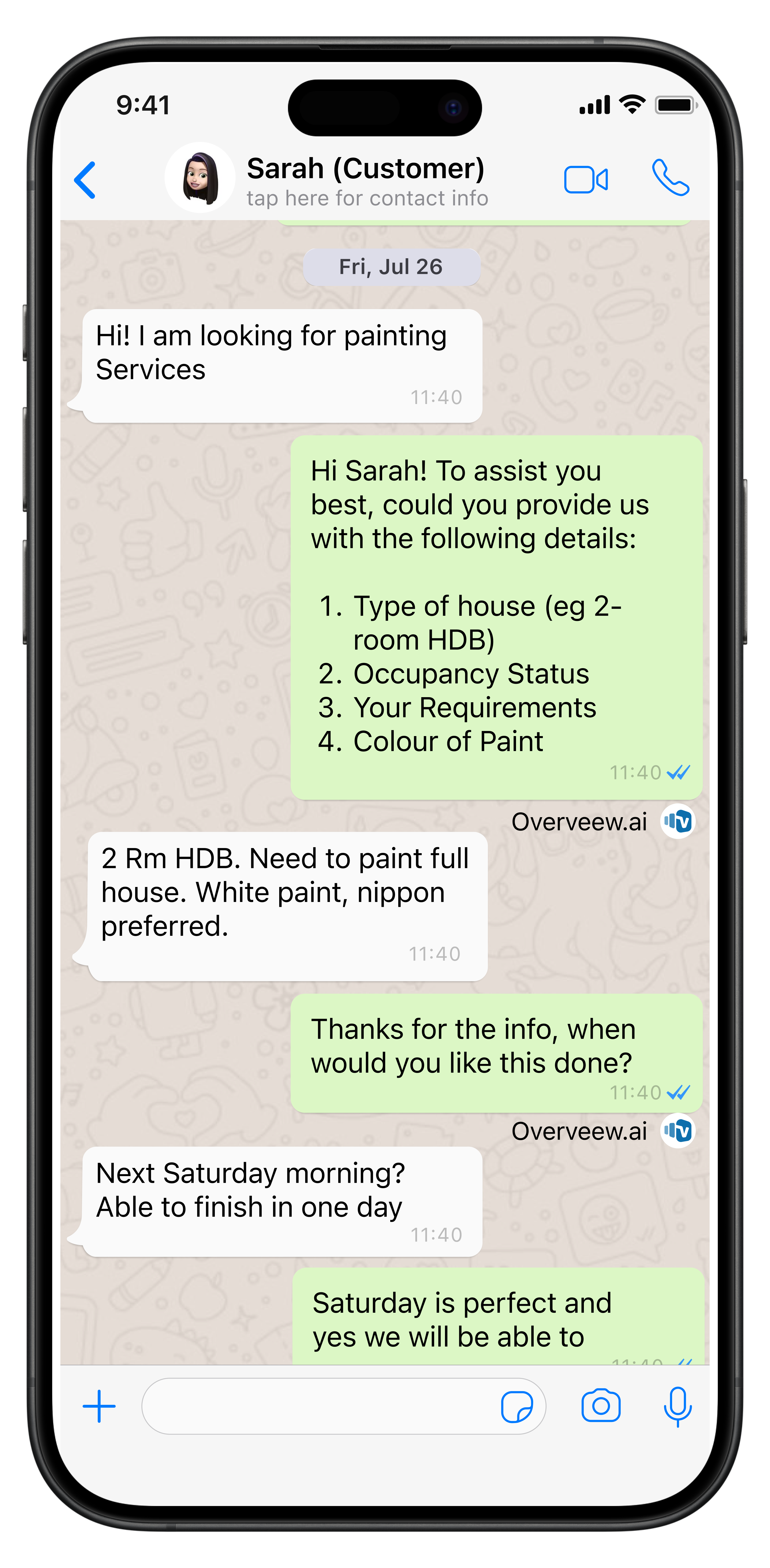 Overveew.AI's AI Assistant